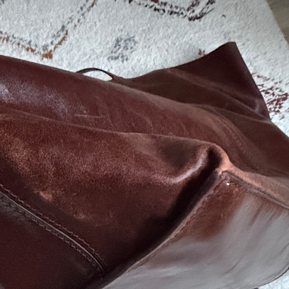 🪐 ZARA 🪐 Max Leather Tote Bag • Brown • One size only - Picture 7 of 16